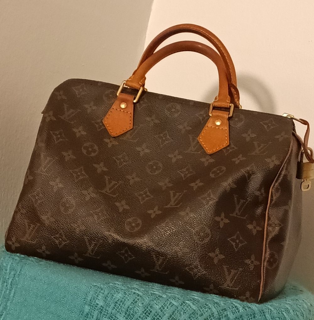 Chic đź’– Authentic LV Speedy 30 Brown Monogram Coated Canvas Classic Bag, EUC - Picture 6 of 16